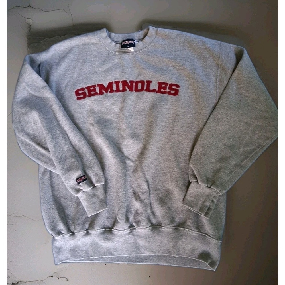 Vintage 90s FSU Seminoles Sweatshirt M  Heavyweight Reverse Weave Style Florida